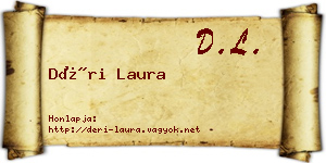 Déri Laura névjegykártya