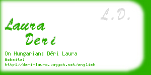 laura deri business card